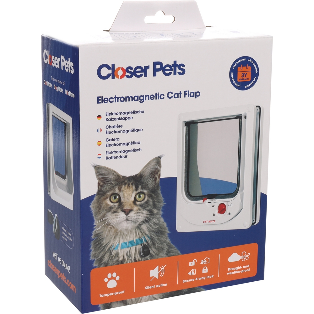 Chatière De Porte Pour Chat XL Sailnovo - 4 Positions Verrouillable 24,5 X 28,5 Cm