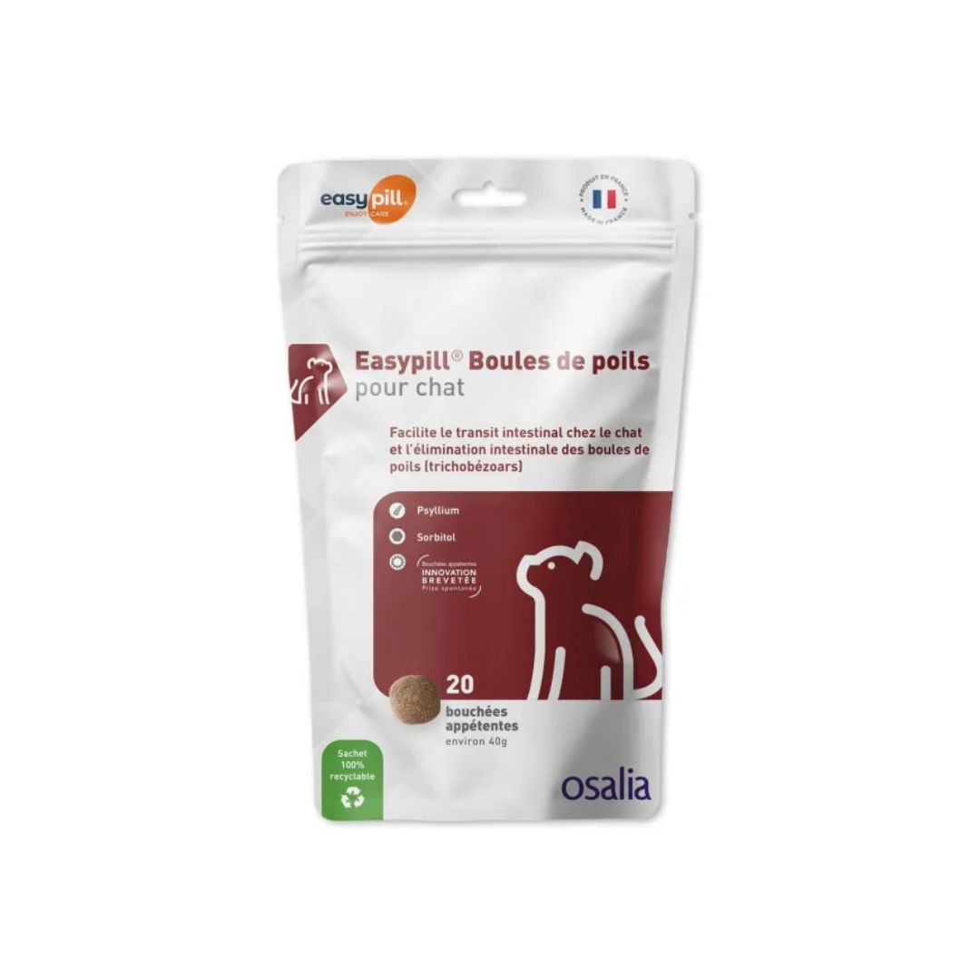 Complément alimentaire confort digestif pour chat Easypill Boules de Poils