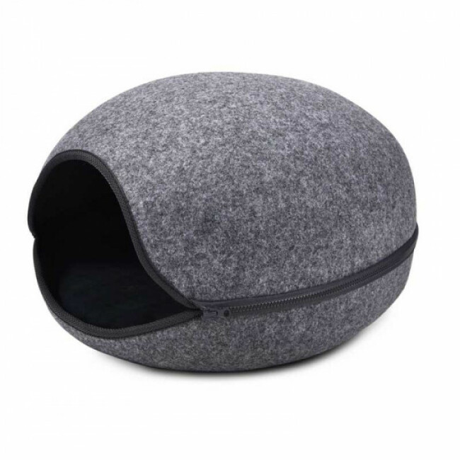 Niche Pour Chat En Feutre - Cabane Douillette Avec Coussin - Pour Étagère 33x33 Cm - ReaVET - 3