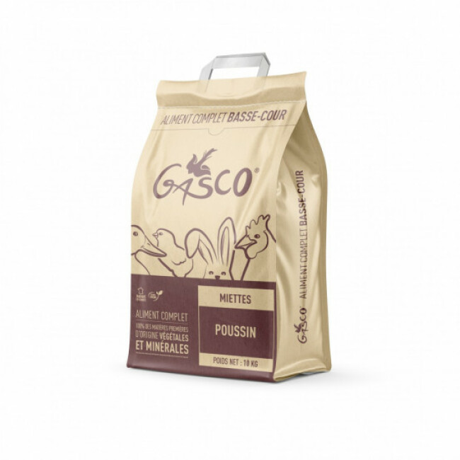 Alimentation complète en miettes Gasco pour poussin - Sac de 10 kg