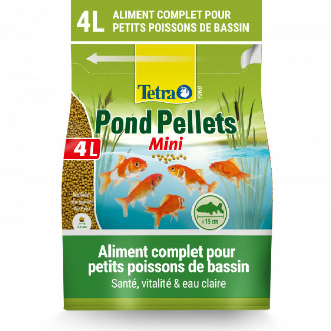 Alimentation Tetra Pond Pellets Mini Contenance 4 litres
