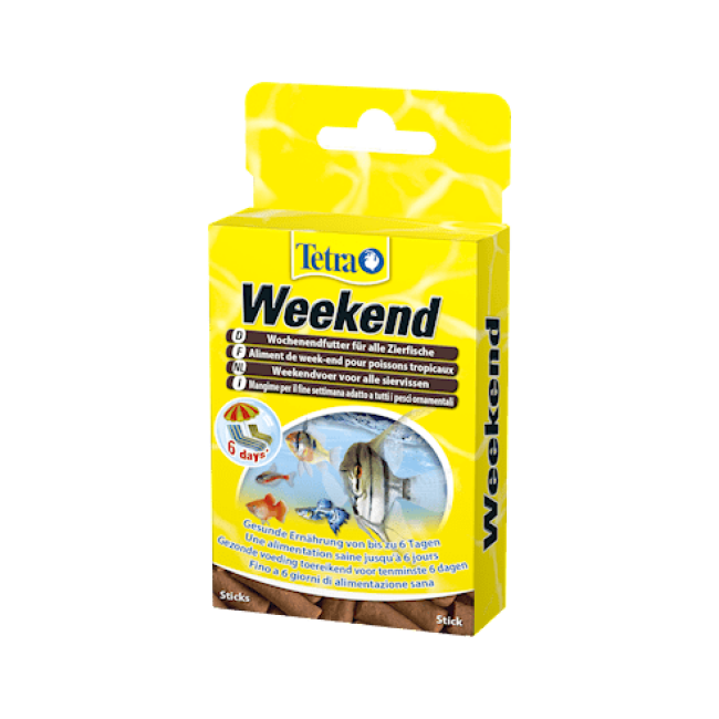 Alimentation TetraMin Weekend 20 sticks pour poissons