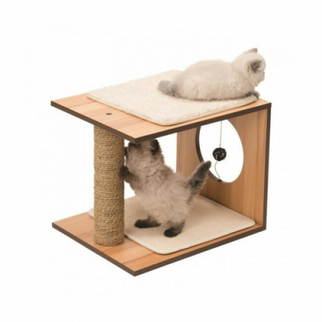 Arbre A Chat Tabouret Hauteur 37 Cm Naturel Vesper