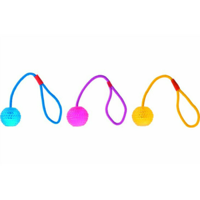Balle avec corde à tirer Good4fun Flamingo