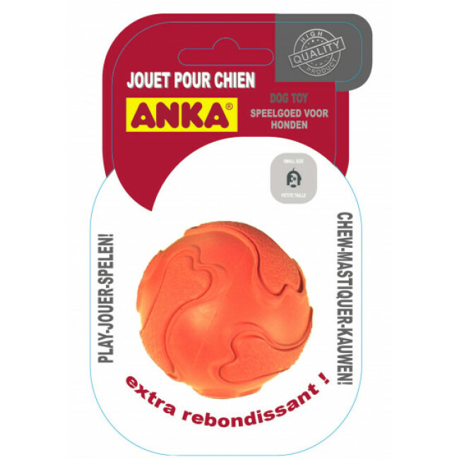 Balle caoutchouc dure Extrabounce pour chien Taille S Diamètre 6 cm