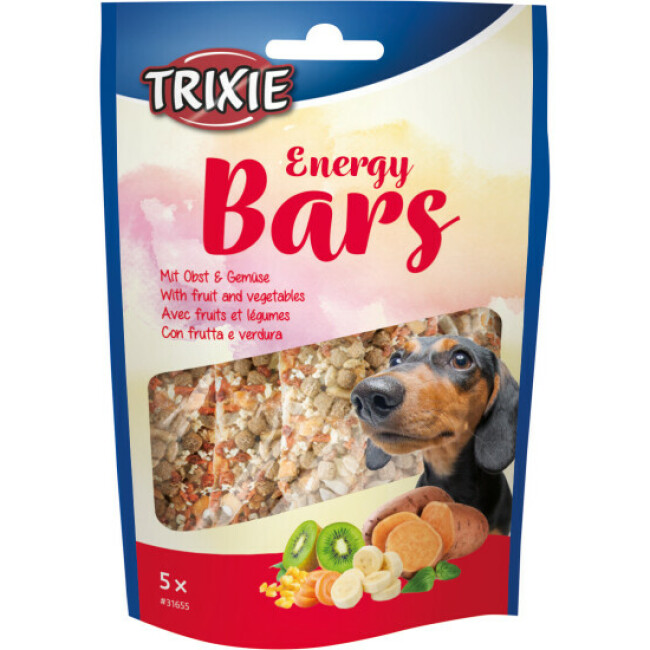 Barres énergétiques Trixie avec fruits et légumes pour chien - 5x20g