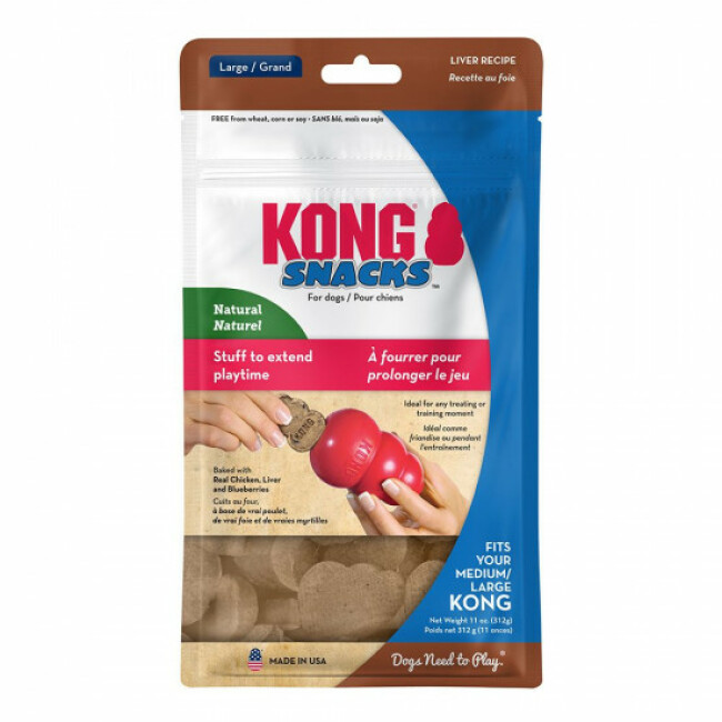 Biscuit KONG friandise pour jeu KONG Taille Medium/Large - Sachet 310 g