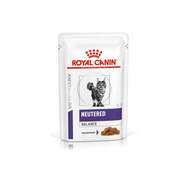 Bouchées en sauce pour chats Royal Canin Neutered Weight Balance 12 Sachets 85 g