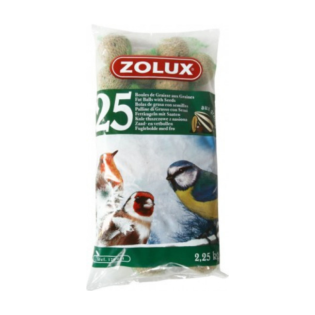 Boules de graisse 25 x 90g Zolux nourriture oiseaux sauvages