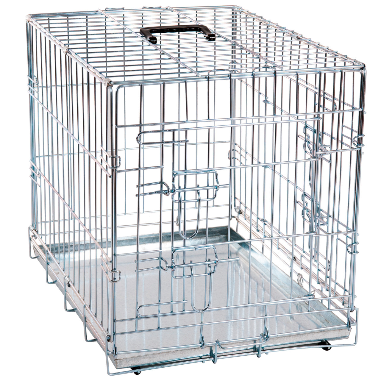 Cage pour chien métallique 2 portes