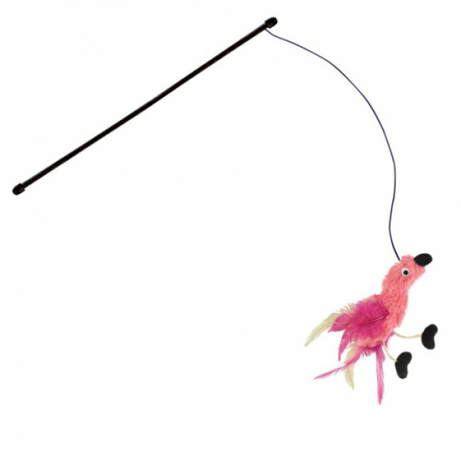 Canne à pêche peluche et plumes pour chat KONG Canne à pêche peluche et plumes pour chat KONG