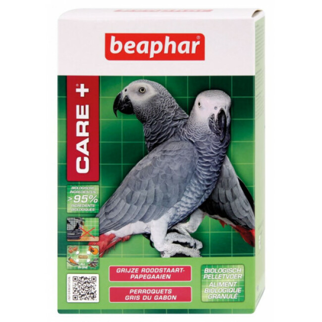 Care+ pour perroquets gris du Gabon Boite 1 kg