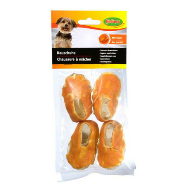 Chaussure à mâcher Bubimex au poulet - petites x 4 (60g)