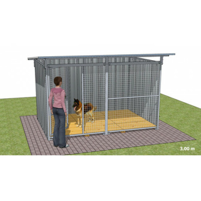 Mangeoire Galva Bleue Pour Chien Et Chat - 20L, Robuste Et Facile à Nettoyer