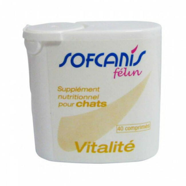 Complément alimentaire pour chat Sofcanis vitalité 40 comprimés