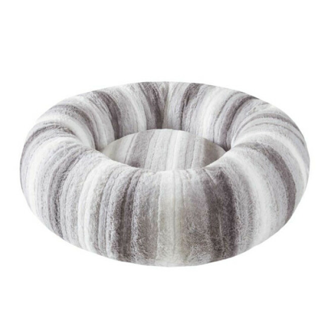 Coussin Donut Bubimex gris/blanc - Taille M