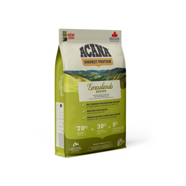 Croquettes chien Acana Grasslands Sac 6 kg (DLUO 3 mois)