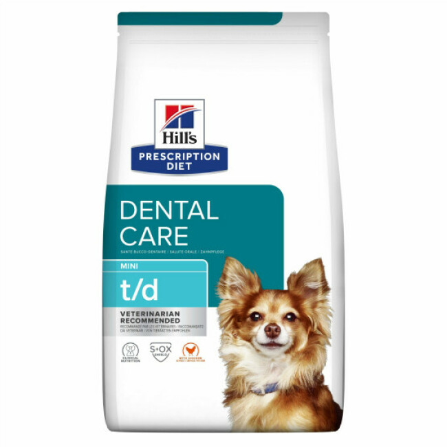 Croquettes Hill's Prescription Diet Canine T/D Mini Sac 3 kg