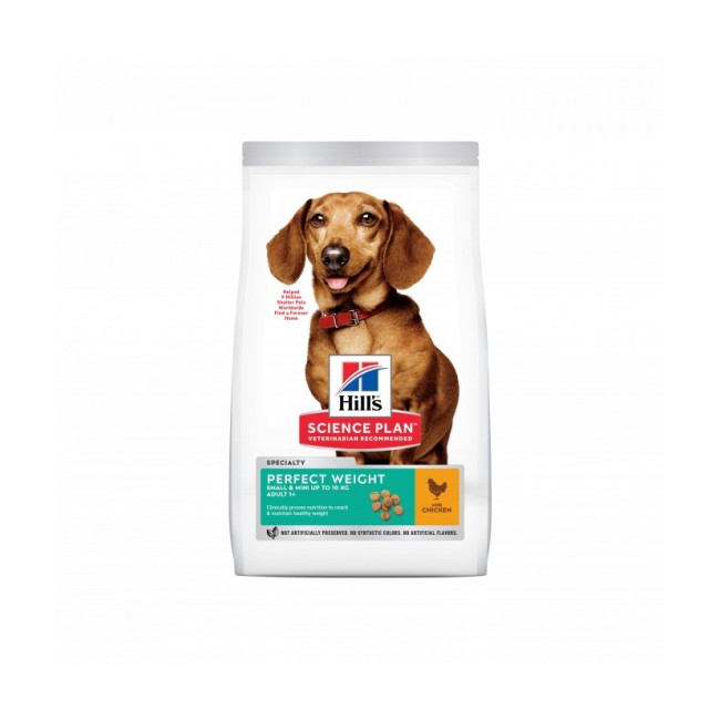 Croquettes Hill's Science Plan Canine Perfect Weight Small Mini Poulet Sac 1,5 kg