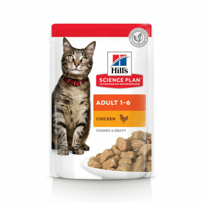 Hill's Science Plan Feline Adulte Santé et Equilibre Poulet 12 Sachets de 85 g