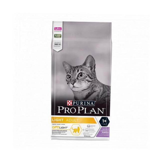Croquettes pour chats Pro Plan Adulte Light Dinde et Riz Sac 3 kg