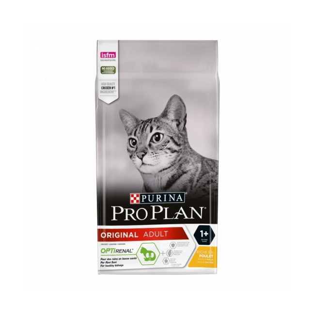 Croquettes pour chats Pro Plan Original Adulte Optirenal Poulet et Riz Sac 1,5 kg