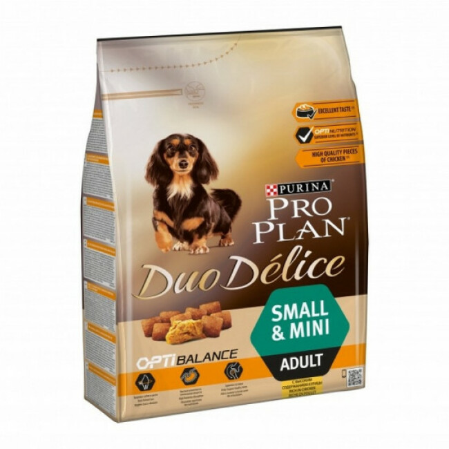 Croquettes pour chiens Pro Plan Small Adult Duo Delice Poulet Sac 2,5 kg