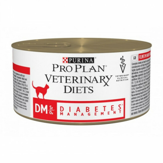 Pro Plan Veterinary Diet DM St/Ox Diabetes Management pour chats 24 boîtes 195 g
