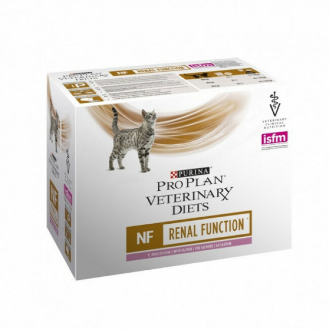 Pro Plan Veterinary Diet NF Renal Function pour chats Saumon 10 sachets 85 g
