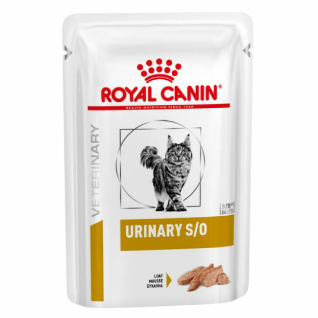 Royal Canin Veterinary Diet Urinary S/O pour chats Mousse 12 sachets 85 g