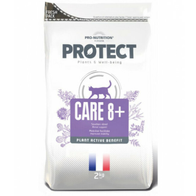 Croquettes soutien rénal et mobilité Pro-Nutrition Protect Care 8+ pour chat âgé - Sac 2 kg