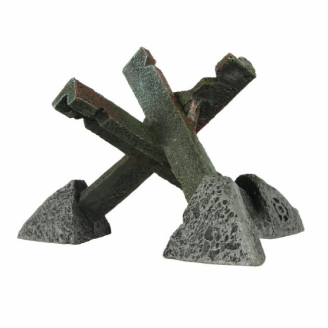 Décoration pour aquarium barrage militaire en résine Aqua Della