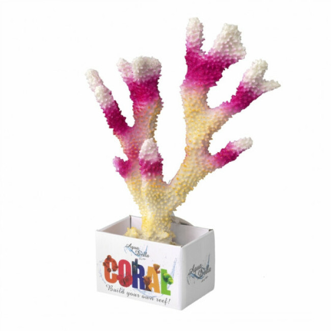 Décoration pour aquarium corail beige/rose/blanc Birdnest - Taille XL