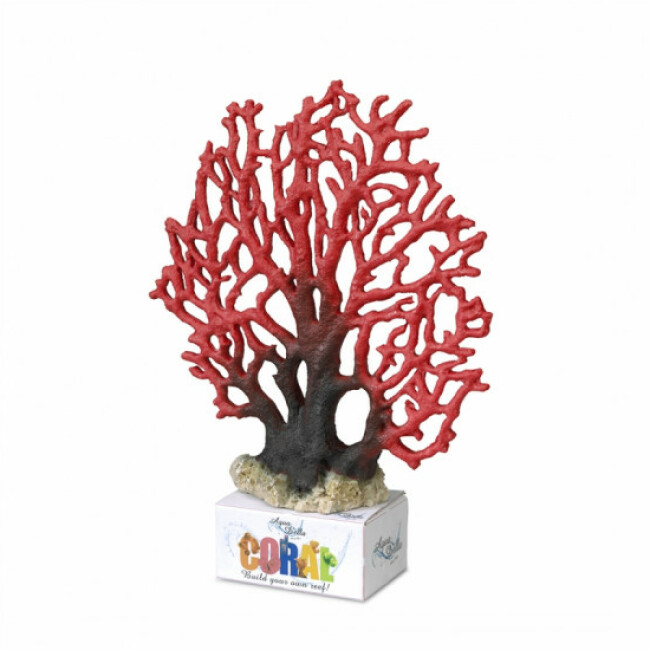 Décoration pour aquarium corail rouge/noir Lace Aqua Della - Taille XL