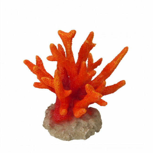 Décoration pour aquarium corail Seriatopora Aqua Della - Orange