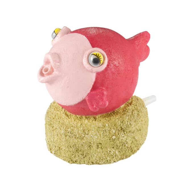 Décoration Poisson Action Air Aqua Della - Poisson rouge 8,5 x 5,7 x 7,5 cm