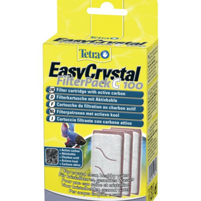 Cartouche de filtration EasyCrystal FilterPack C100 pour Aquarium cascade Tetra - lot de 3 cartouche