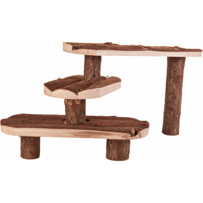 Escaliers en bois naturel pour rongeurs Natural Living Trixie - 38 × 24 cm