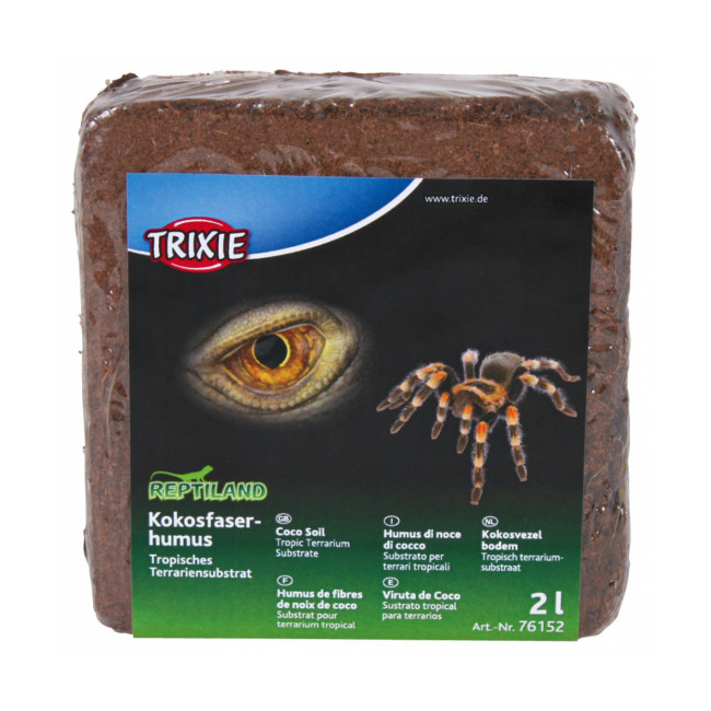 Fibres de noix de coco pressée substrat pour reptile et rongeur Reptiland Trixie Sac 60 litres