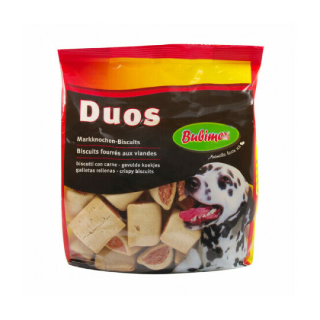 Friandises Duo Crunch Bubimex au bœuf pour chien - Sachet 500g