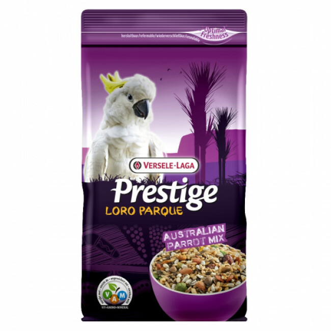 Graines Versele Laga Prestige Loro Parque Mix pour perroquets australiens Sac 1 kg