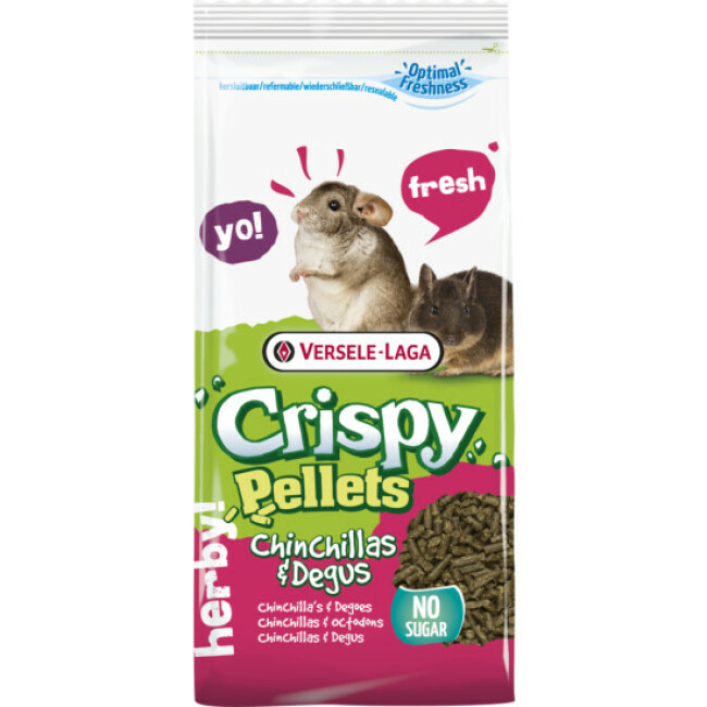Granulés complets Crispy Pellets pour chinchillas et degus