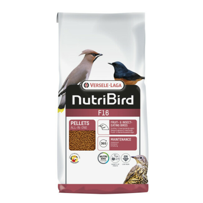 Granulés Nutribird F16 pour oiseaux frugivores et insectivores - 10kg