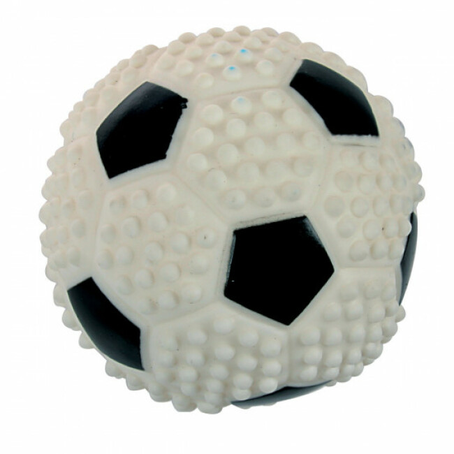 Jouet balle sonore en vinyle pour chien - modèle Ballon Football