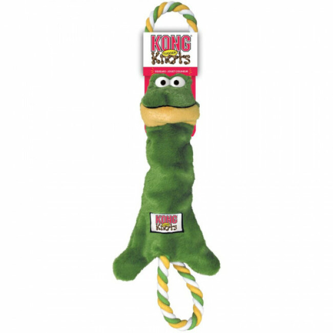 Jouet pour chien grenouille en daim main image 1