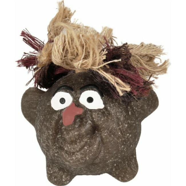 Jouet Woody Flamingo pour chien - Visage et corde 7,5cm