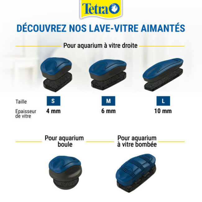 Brosse Magnétique Pour Aquarium, Outil De Nettoyage De Vitre Super