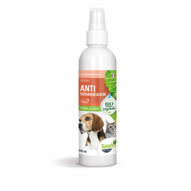 Lotion antigratte de 240 ml pour chien et chat Bio Naturlys