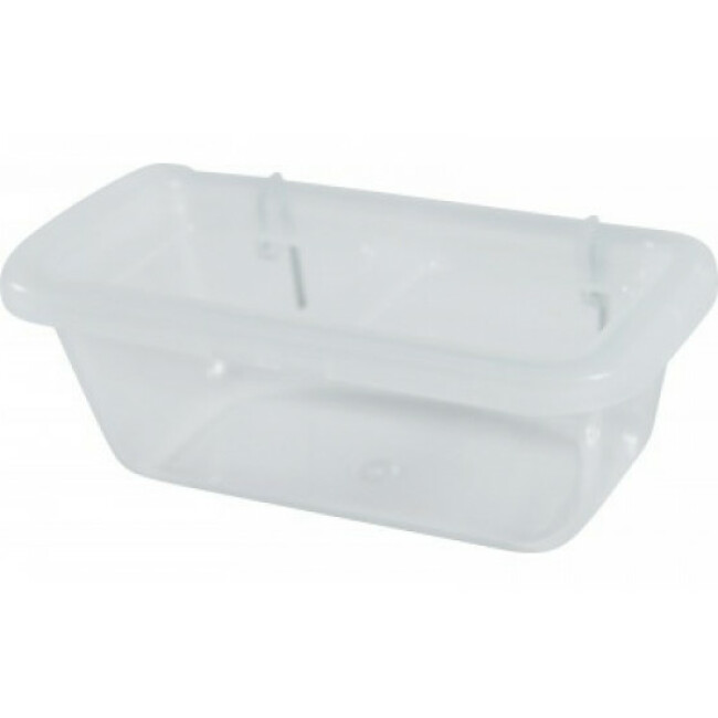 Mangeoire oiseaux avec grille plastique transparent Taille S