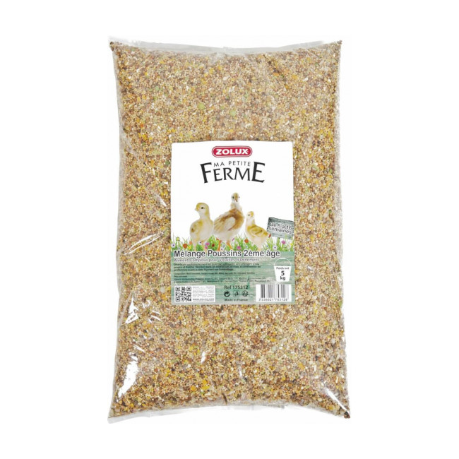 Mélange de graines pour poussin 2ème âge Zolux Sac 5 kg